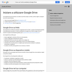 Iniziare a utilizzare Google Drive - Guida di Drive