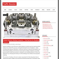 Custom Injection Molding Companies – Find Top One for Moulding Solutions – Traffic Booster