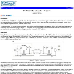 ESP - Direct Injection Box for Recording and PA Systems