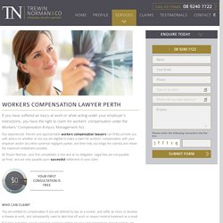 Experienced Workers Compensation Lawyers in Perth