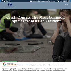 Crash Course: The Most Common Injuries from a Car Accident