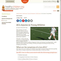 ACL Injuries in Young Athletes