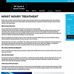 Wrist Injury Treatment