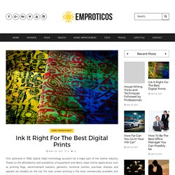 Ink It Right For The Best Digital Prints