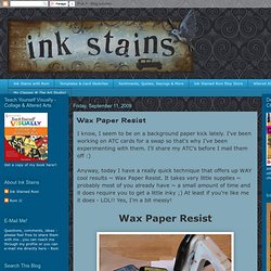 Wax Paper Resist