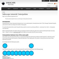 tutorial: Interpolate