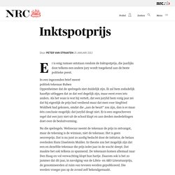 Inktspotprijs - NRC Handelsblad van vrijdag 25 januari 2013