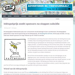 Inktspotprijs zoekt sponsors na stoppen subsidie - Stripjournaal