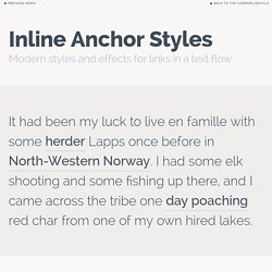 Inline Anchor Styles