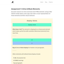 Inline & Block Elements