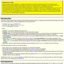 Inline formatting model