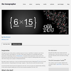 Chit Chat YOU – Alex Bruton’s website and blog – The Innographer » Alex Bruton's website and blog – The Innographer - Practical innovation education and speaking