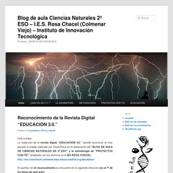 Blog de aula Ciencias Naturales 2º ESO – I.E.S. Rosa Chacel (Colmenar Viejo) – Instituto de Innovación Tecnológica