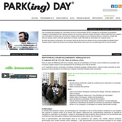 Nouvelles technologies et services urbains innovants - Parking Day