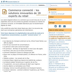 Commerce connecté : les solutions innovantes de 18 experts du retail - Économie Gestion en Lycées Professionnels