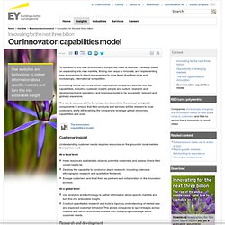 Innovating for the next three billion - Our innovation capabilities model