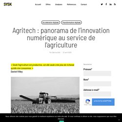 Agritech : panorama de l’innovation numérique au service de l'agriculture