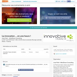 La innovation ... en une heure ! Billets 