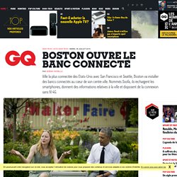 Innovation : Boston crée le banc public connecté