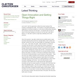 Innovation Blog - Clayton Christensen