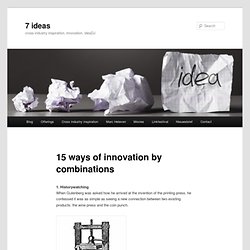 15 ways of innovation by combinations