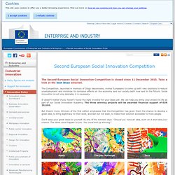 European Social Innovation Competition - Industrial innovation - Enterprise and Industry