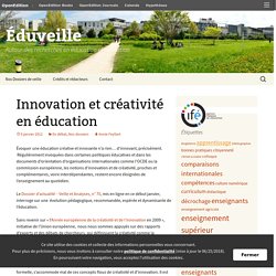 Innovation et créativité en éducation