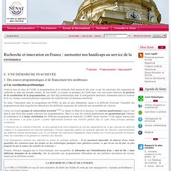 Recherche et innovation en France : surmonter nos handicaps au service de la croissance