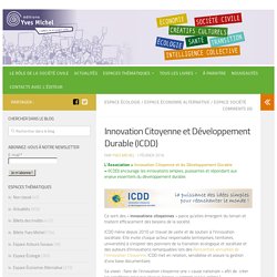Innovation Citoyenne et Développement Durable (ICDD) - Editions Yves Michel