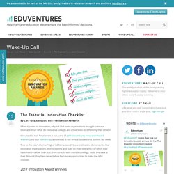 The Essential Innovation Checklist - Eduventures