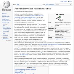 National Innovation Foundation - India