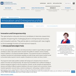 Innovation and Entrepreneurship - BI