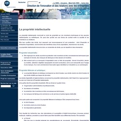 Direction de l'innovation et des relations avec les entreprises du CNRS - Terme clés