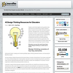 45 Design Thinking Resources for Educators