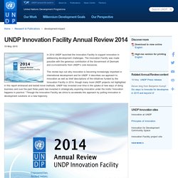 Innovation Facility Year in Review 2014