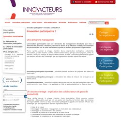 Innov'Acteurs » Innovation participative ?