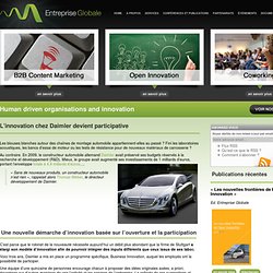 L’innovation chez Daimler devient participative