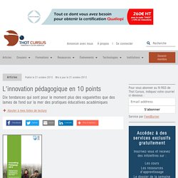 L'innovation pédagogique en 10 points