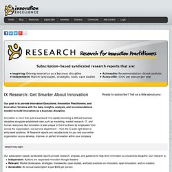 IX Research For Innovation Practitioners