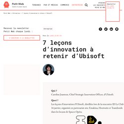 7 leçons d'innovation à retenir d'Ubisoft