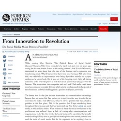From Innovation to Revolution