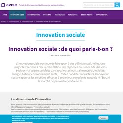 Innovation sociale : de quoi parle-t-on ?