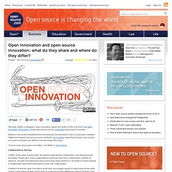 Open innovation and open source innovation: what do they share and where do they differ?
