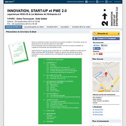 INNOVATION, START-UP et PME 2.0 Yverdon-les-Bains