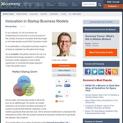 Innovation in Startup Business Models