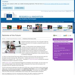 Factories of the Future (FoF) - Research & Innovation - Key Enabling Technologies