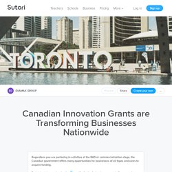 Canadian Innovation Grants are Transforming...