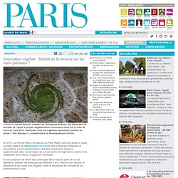 Innovation végétale : bientôt de la mousse sur les murs parisiens