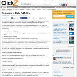 Innovations in Digital Publishing