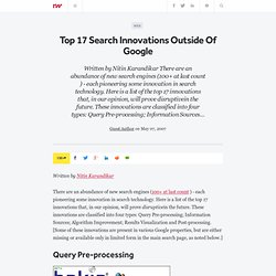 Top 17 Search Innovations Outside Of Google